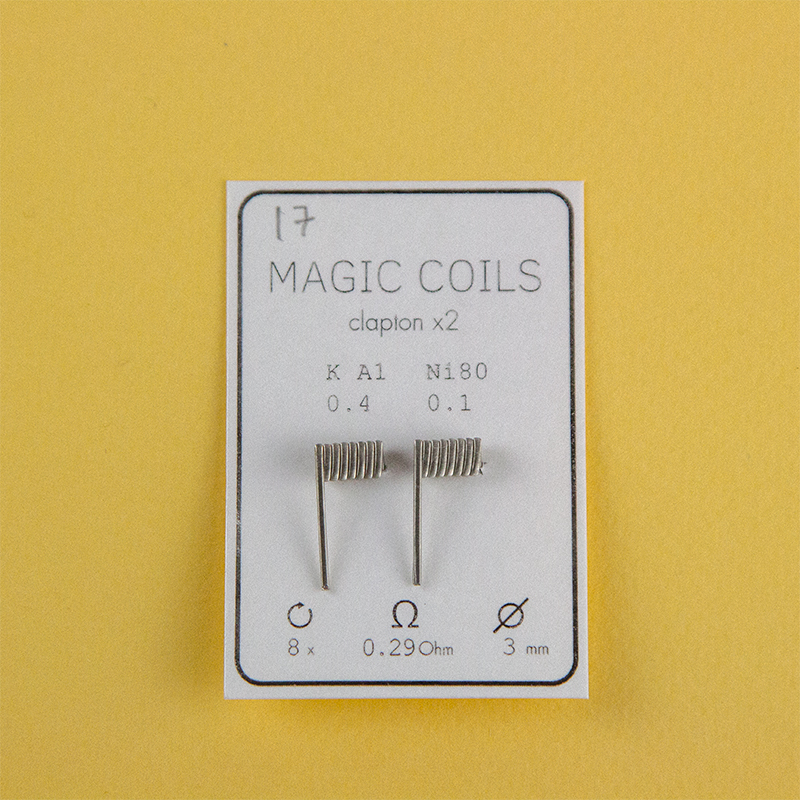 Magic Coils Fused Clapton x2 (преднамотанные койлы + вата) - 11
