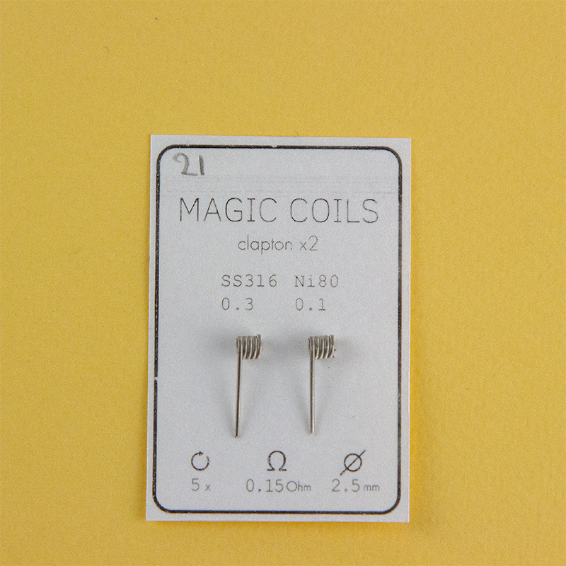 Magic Coils Fused Clapton x2 (преднамотанные койлы + вата) - 13