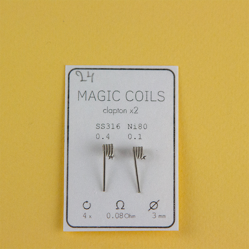 Magic Coils Fused Clapton x2 (преднамотанные койлы + вата) - 16