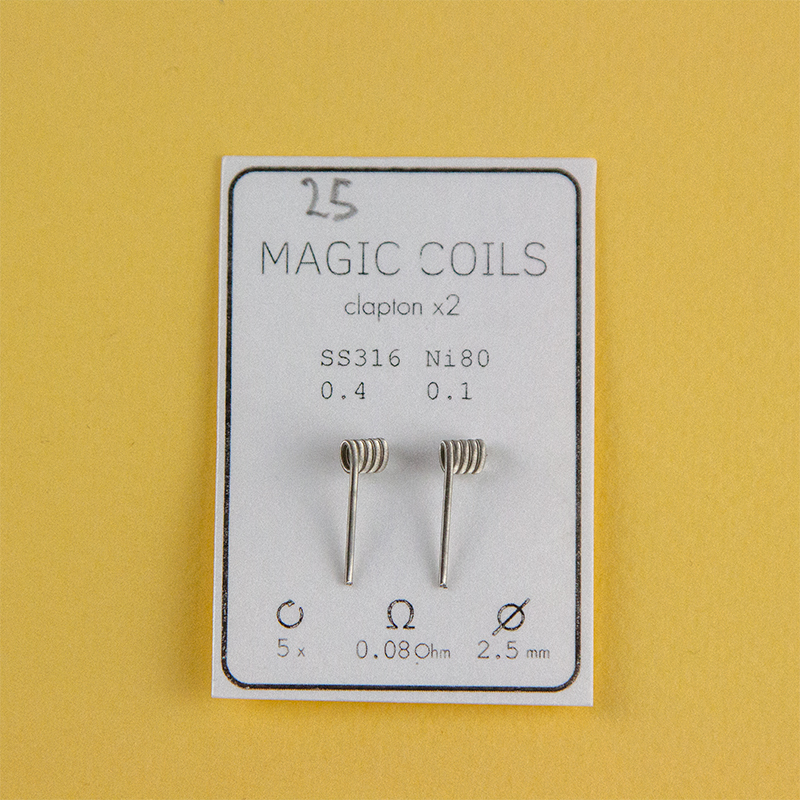 Magic Coils Fused Clapton x2 (преднамотанные койлы + вата) - 17