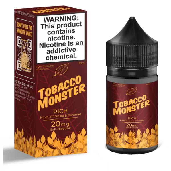 Жидкость Tobacco Monster Salt Rich, 30 мл
