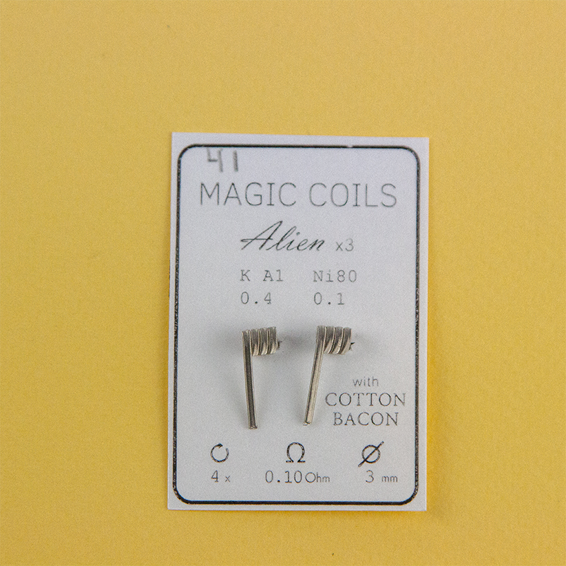 Magic Coils Alien x3 (преднамотанние койли + вата) - 1