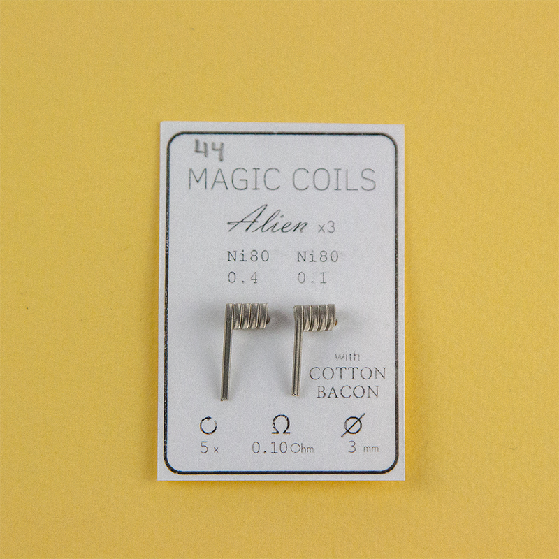 Magic Coils Alien x3 (преднамотанние койли + вата) - 3