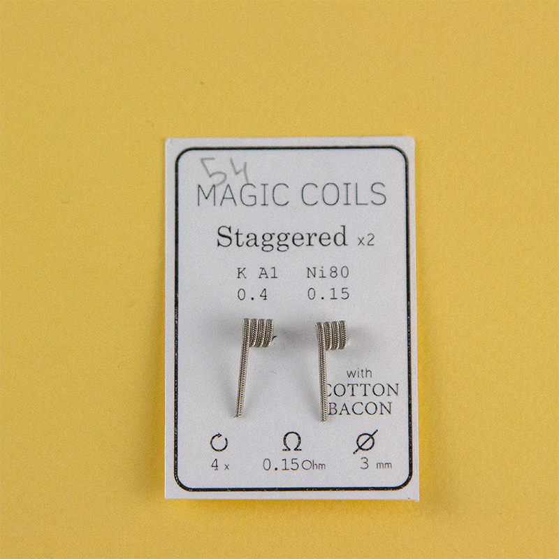 Magic Coils Staggered x2 (преднамотанные койлы + вата) - 4