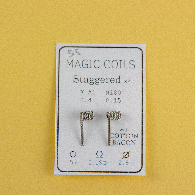 Magic Coils Staggered x2 (преднамотанные койлы + вата) - 5
