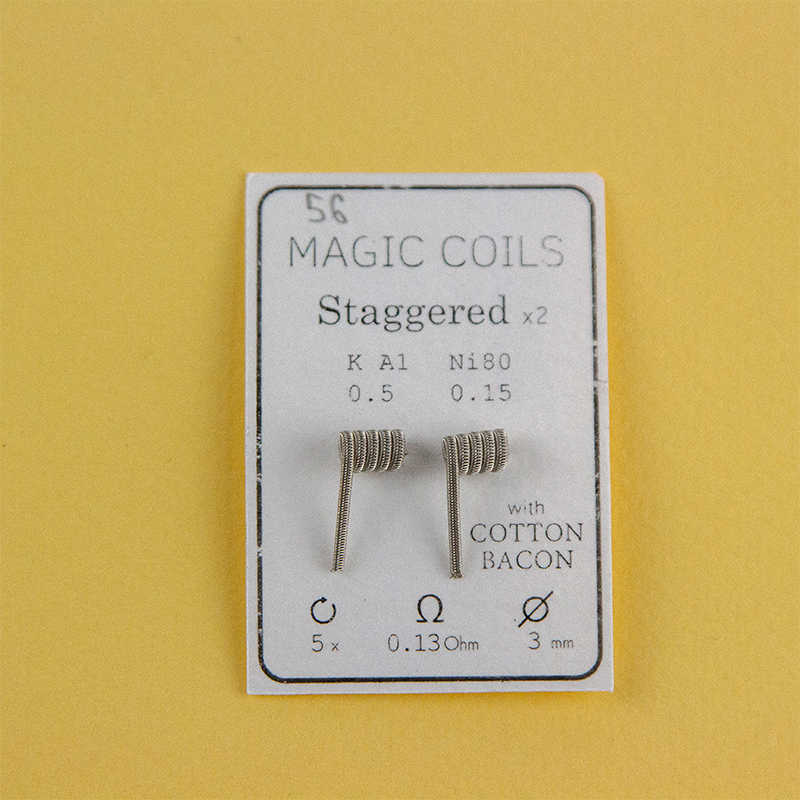 Magic Coils Staggered x2 (преднамотанные койлы + вата) - 6