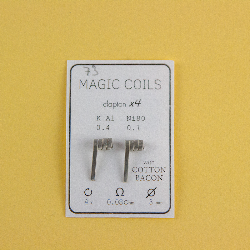 Magic Coils Fused Clapton x4 (попередньо намотані койли + вата) - 2