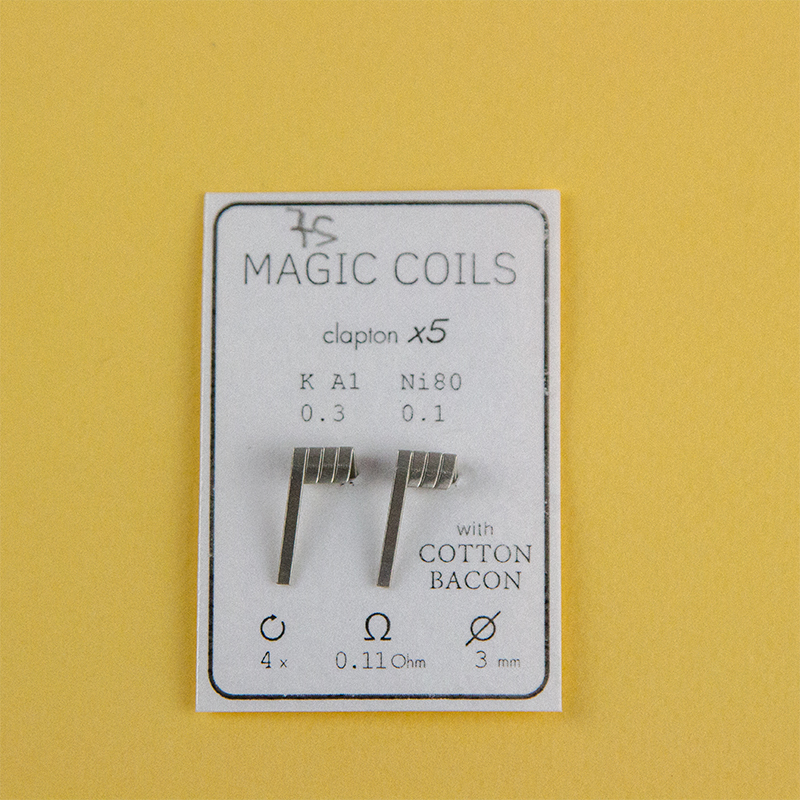 Magic Coils Fused Clapton x5 (преднамотанные койлы + вата) - 1