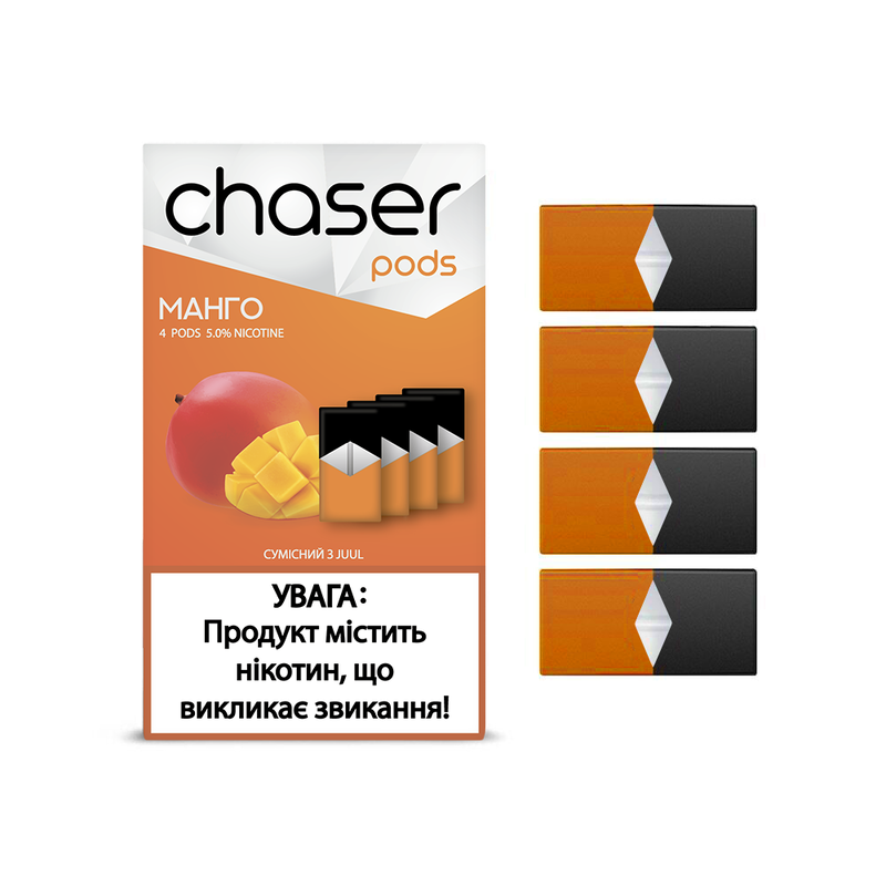 Змінний картридж для Juul Chaser Pods - Манго 4 шт (Original)