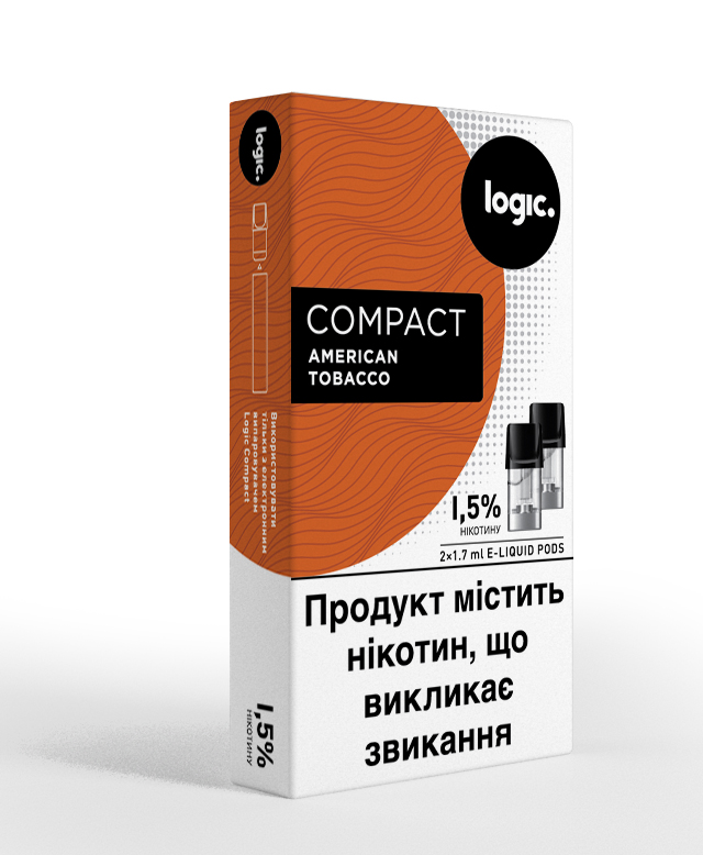 Змінний картридж для Logic Compact - American Tobacco 2 шт (Original)