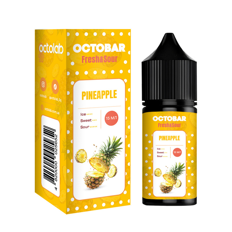 Набор Octobar Fresh Sour Pineapple, 30 мл