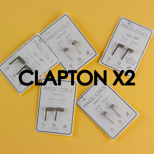 Magic Coils Fused Clapton x2 (преднамотанные койлы + вата)