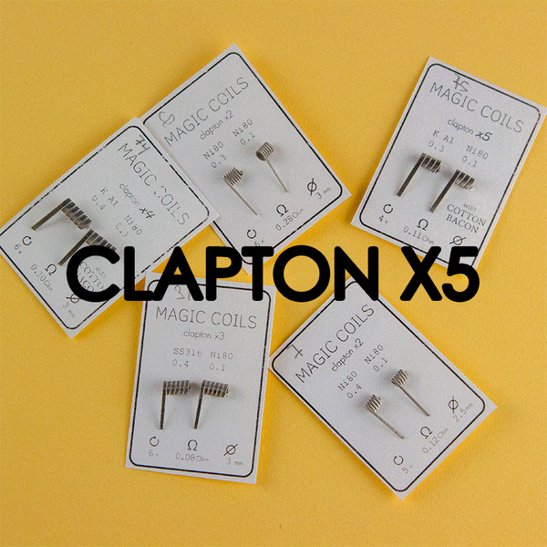 Magic Coils Fused Clapton x5 (преднамотанные койлы + вата)