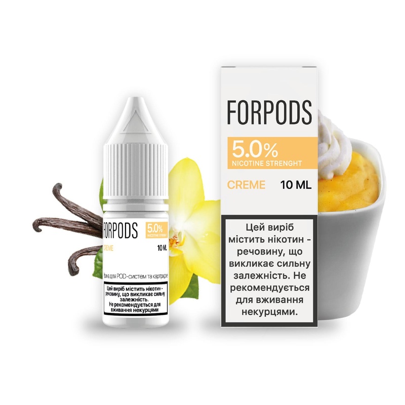 Жидкость Forpods Creme 10 мл, 50 мг