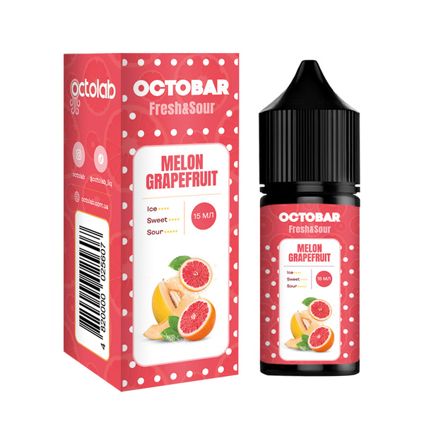 Набор Octobar Fresh Sour Melon Grapefruit, 30 мл