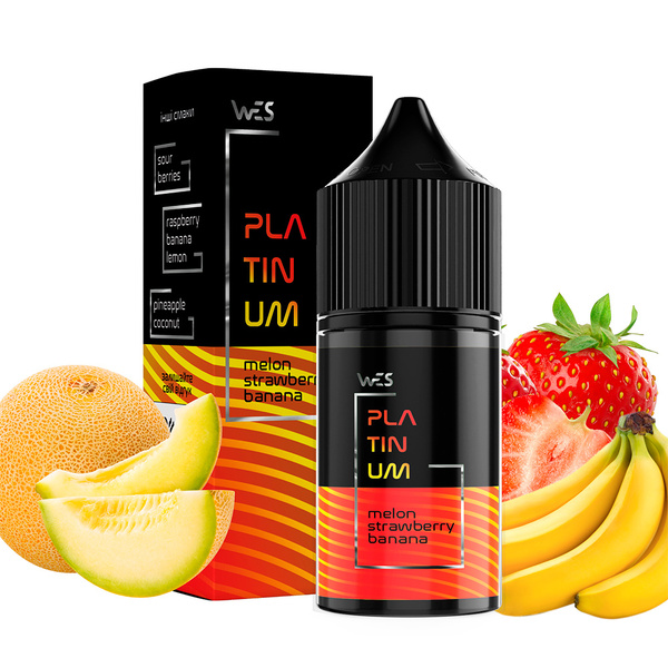 Набор WES Platinum Melon Strawberry Banana, 30 мл