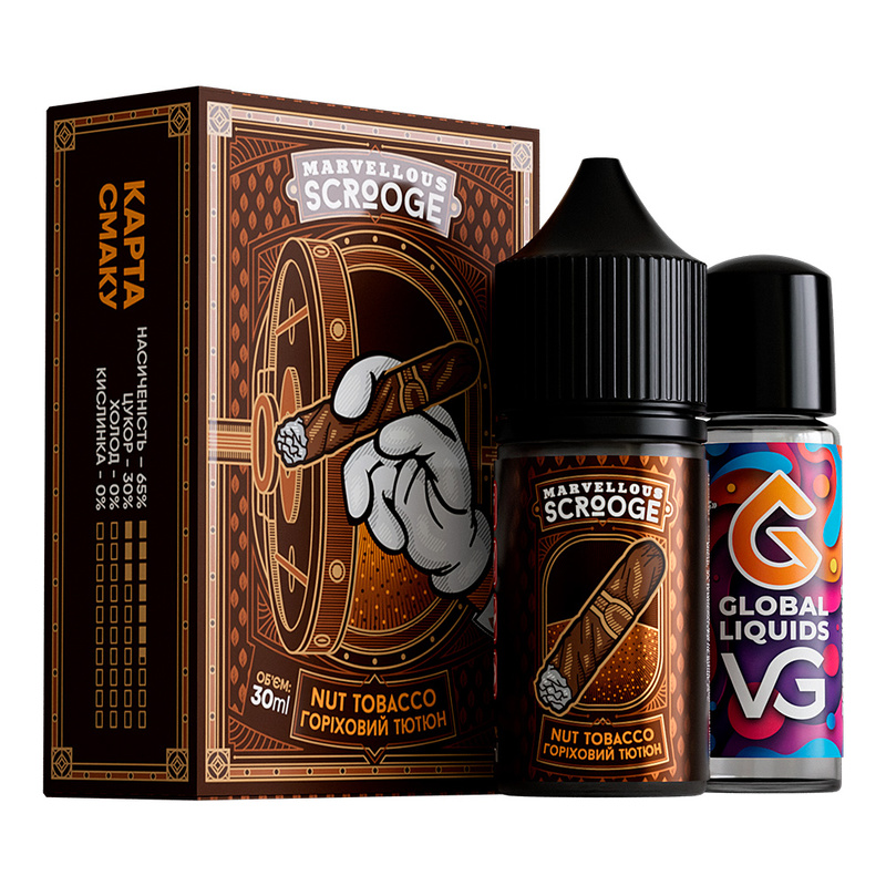 Набор Marvellous Scrooge Nut Tobacco, 30 мл
