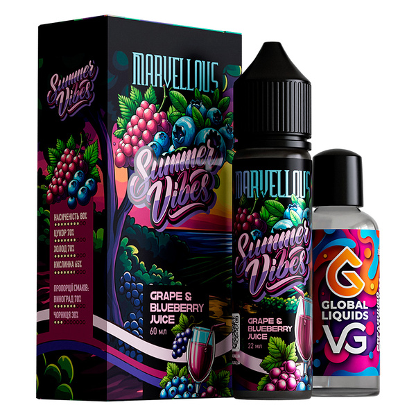 Набор Marvellous Summer Grape Blueberry Juice, 60 мл