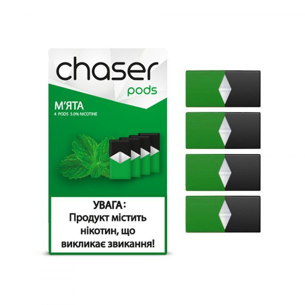 Змінний картридж для Juul Chaser Pods - М'ята 4 шт (Original)