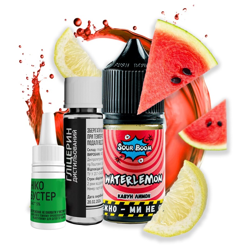 Набір Sour Boom Water Lemon, 30 мл