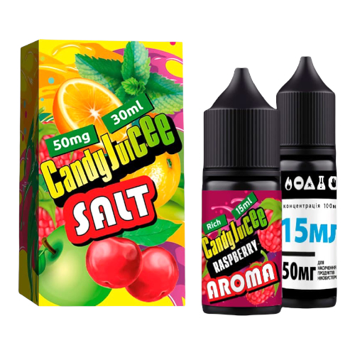 Набір Candy Juice Raspberry, 30 мл Сольовий