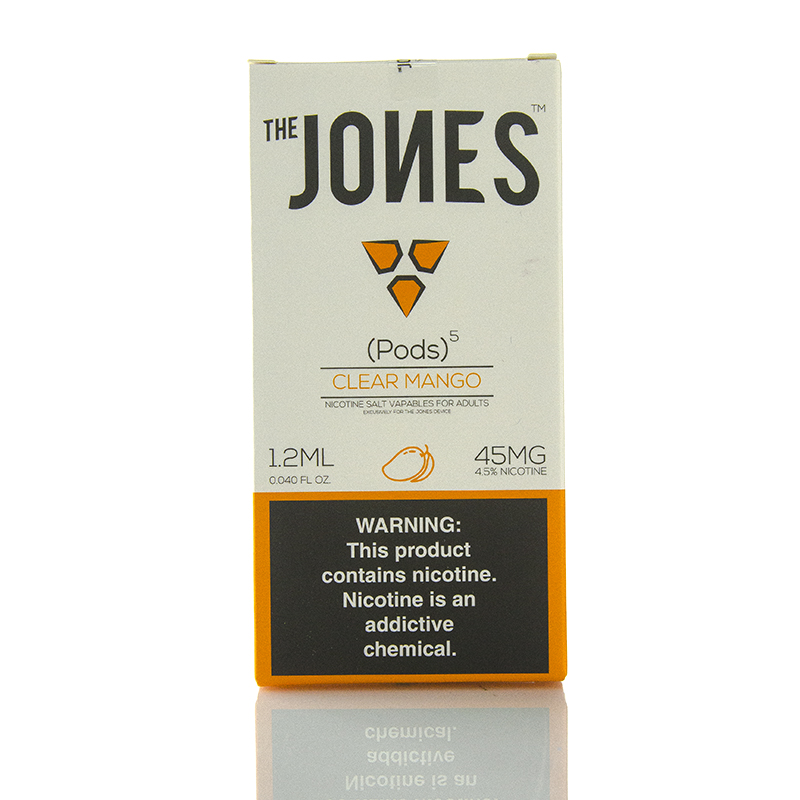 Випарник одноразовий Jones Pods Cartridge Clear Mango 5 шт (Original)