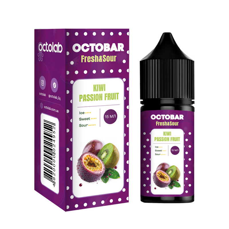 Набор Octobar Fresh Sour Kiwi Passionfruit, 30 мл