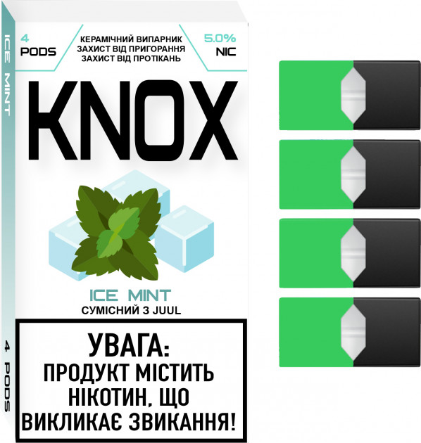 Сменный картридж для Juul KNOX - Ice Mint 4 шт (Original)