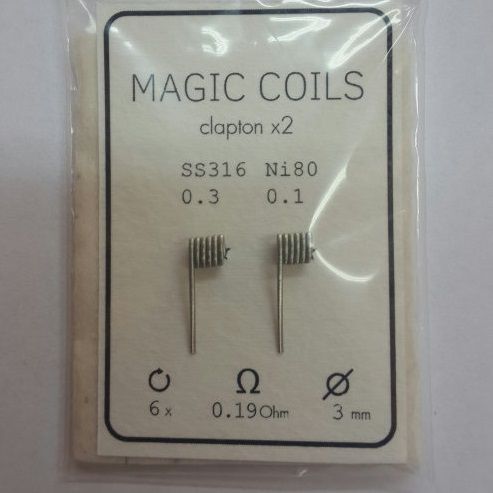 Magic Coils Fused Clapton (преднамотанние койли + вата) - 2
