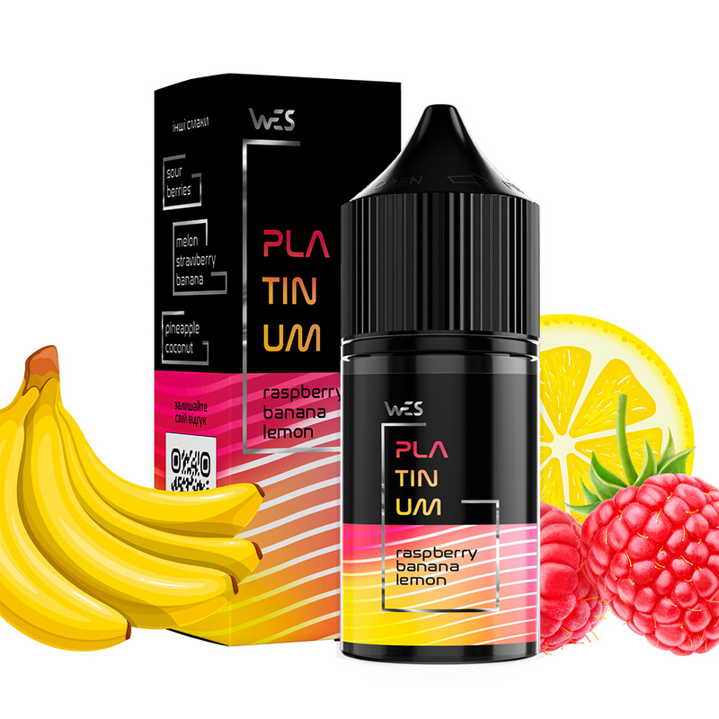 Набір WES Platinum Raspberry Banana Lemon, 30 мл
