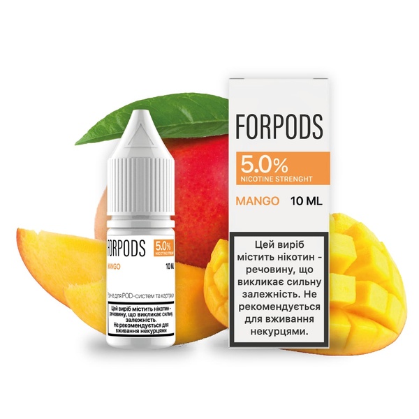 Рідина Forpods Mango 10 мл, 50 мг