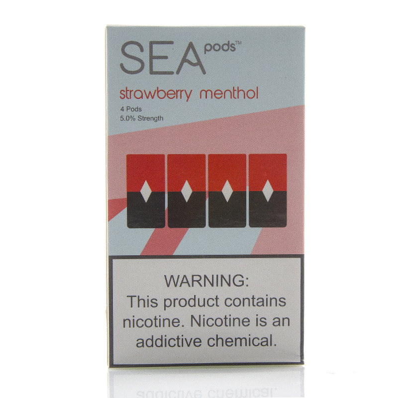 Змінний картридж для Juul Sea Pods - Strawberry Menthol 4 шт (Original)