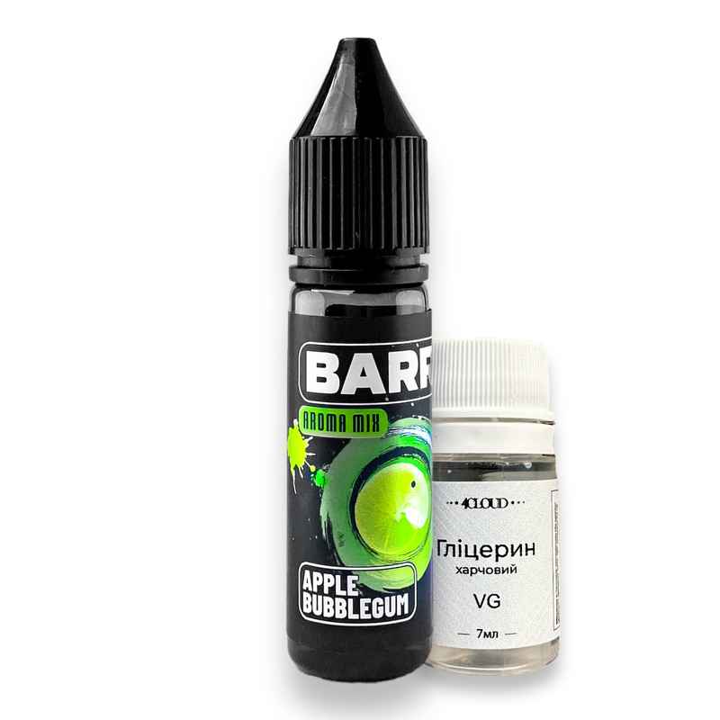 Набір 4Cloud Barr Apple Bubblegum, 15 мл