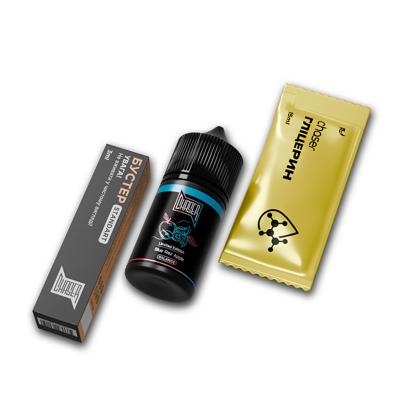 Набор Chaser Black Blue Raz Apple, 30 мл