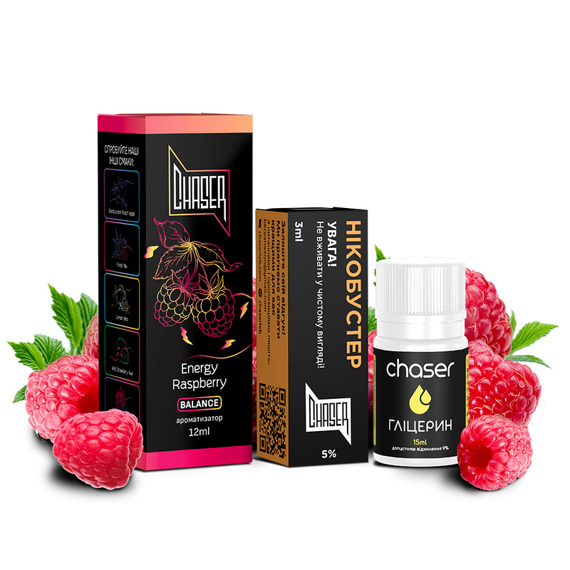 Набір Chaser Black Energy Raspberry, 30 мл