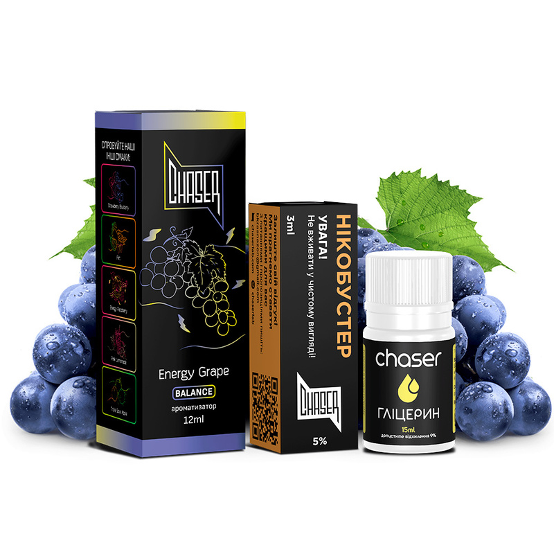 Набор Chaser Black Grape Energy, 30 мл