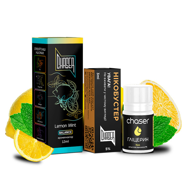 Набор Chaser Black Lemon Mint, 30 мл