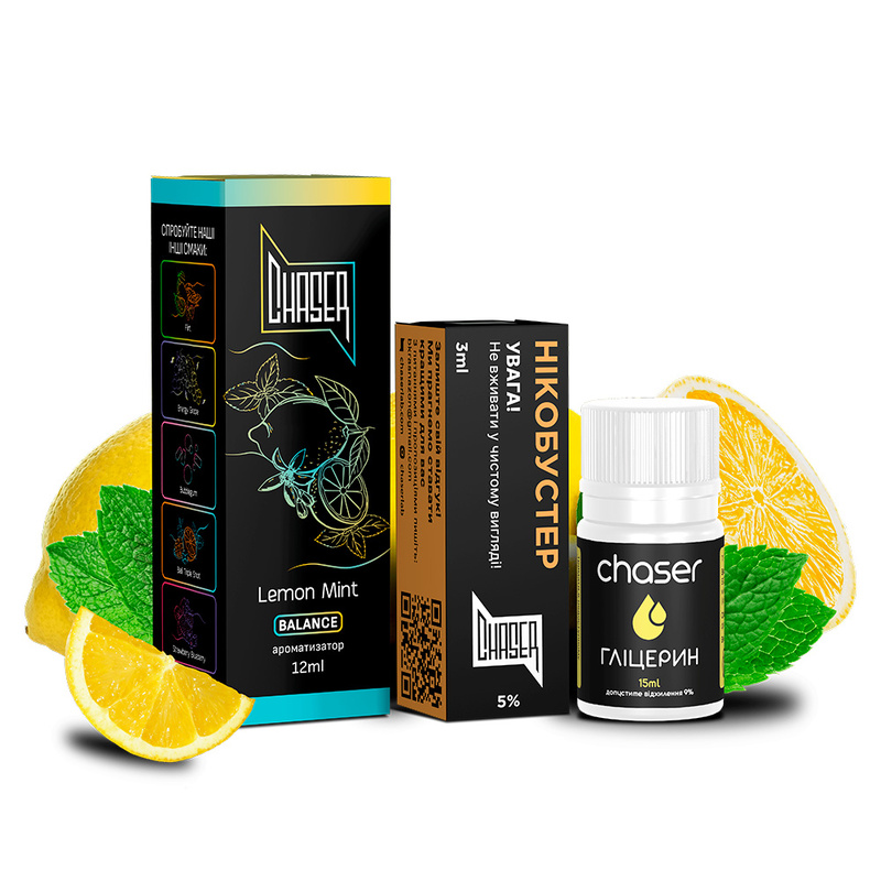 Набір Chaser Black Lemon Mint, 30 мл