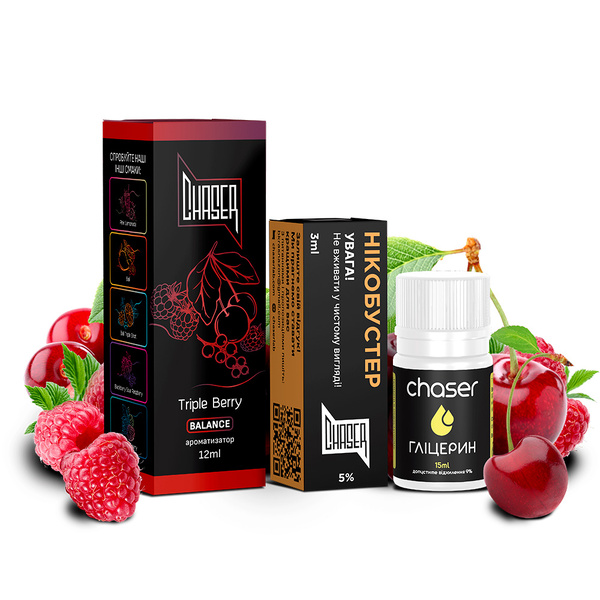 Набор Chaser Black Triple Berry, 30 мл