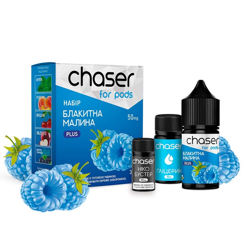 Набор Chaser For Pods Блакитна Малина, 30 мл - 1