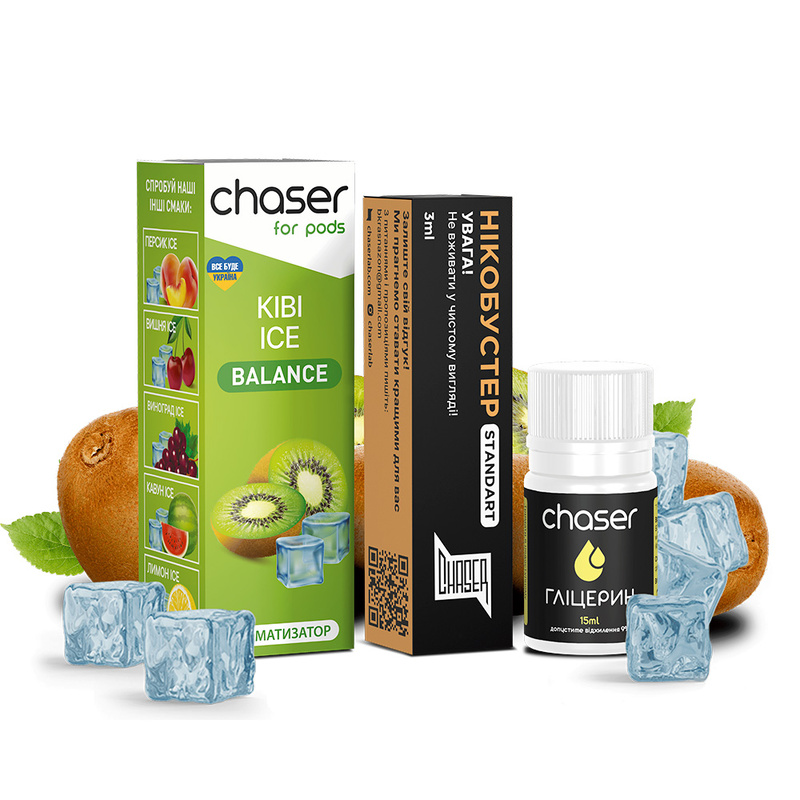 Набор Chaser For Pods Ice Ківі, 30 мл