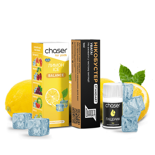 Набор Chaser For Pods Ice Лимон, 10 мл