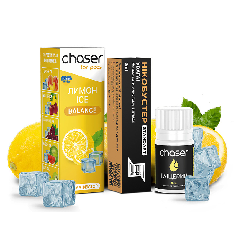Набір Chaser For Pods Ice Лимон, 30 мл