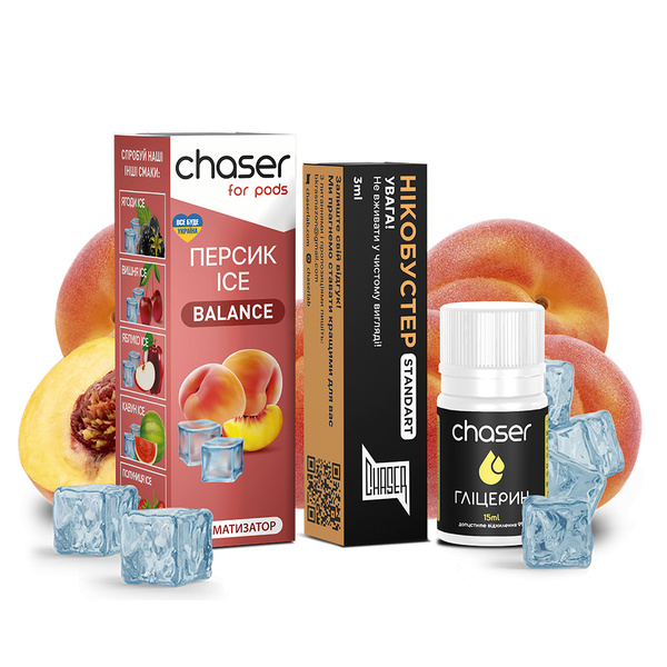 Набор Chaser For Pods Ice Персик, 30 мл