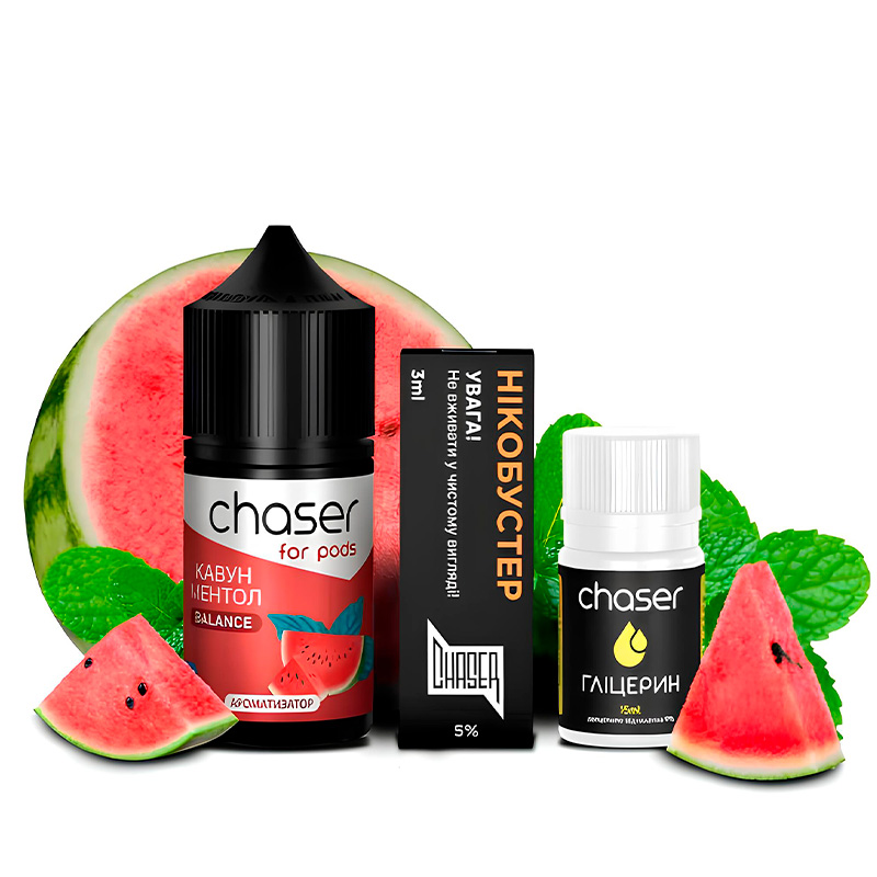 Набор Chaser For Pods Кавун Ментол, 30 мл