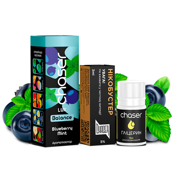 Набор Chaser LUX Blueberry Mint, 30 мл