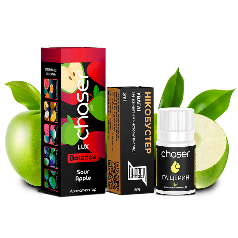 Набір Chaser LUX Sour Apple, 30 мл