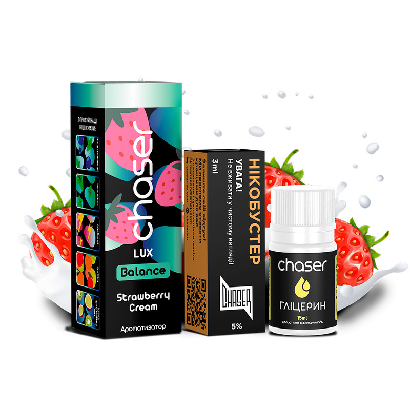 Набор Chaser LUX Strawberry Cream, 30 мл