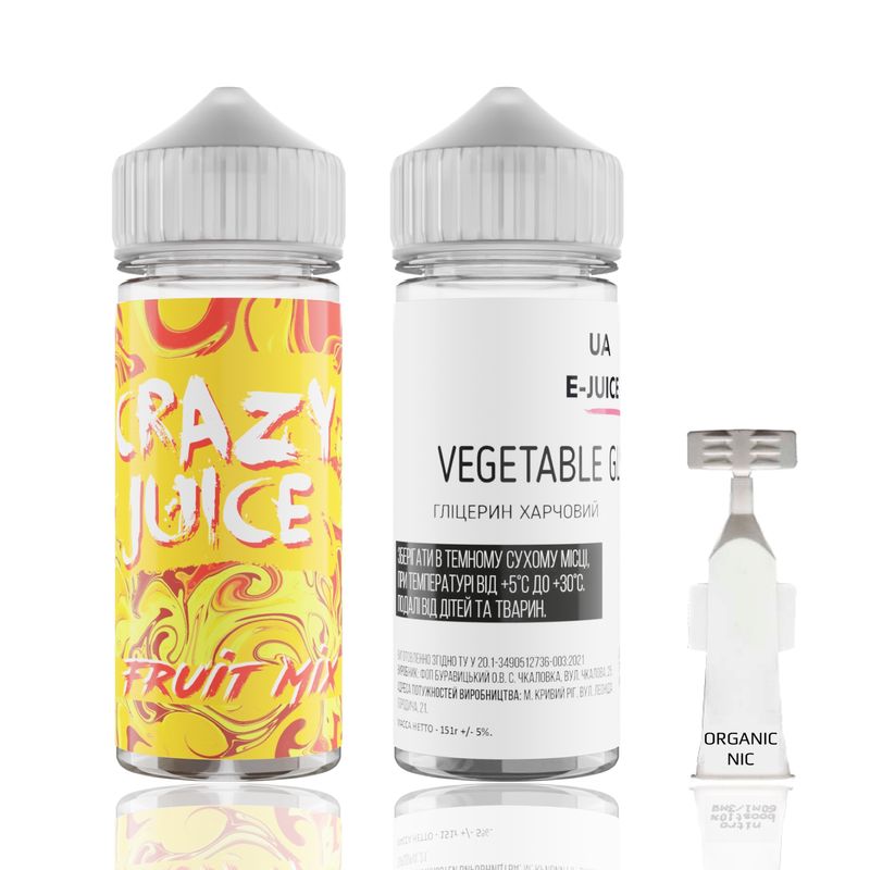 Набор Crazy Juice Fruit Mix, 120 мл