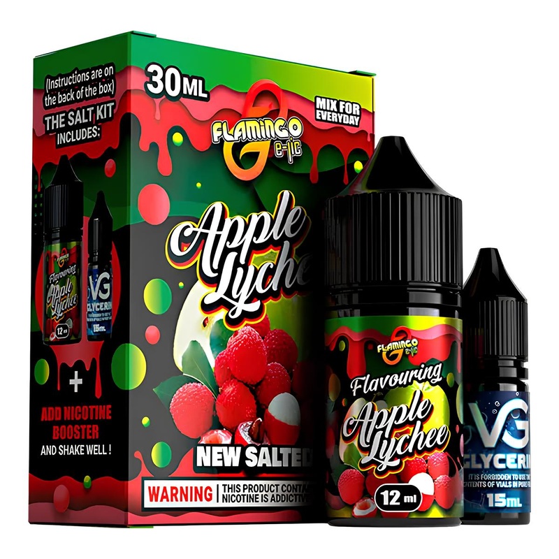 Набор Flamingo Apple Lychee, 30 мл